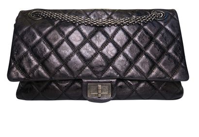 2.55 Reissue 228 Maxi Flap Bag, &pound;3,200, Handbags, Black, Leather, Front view